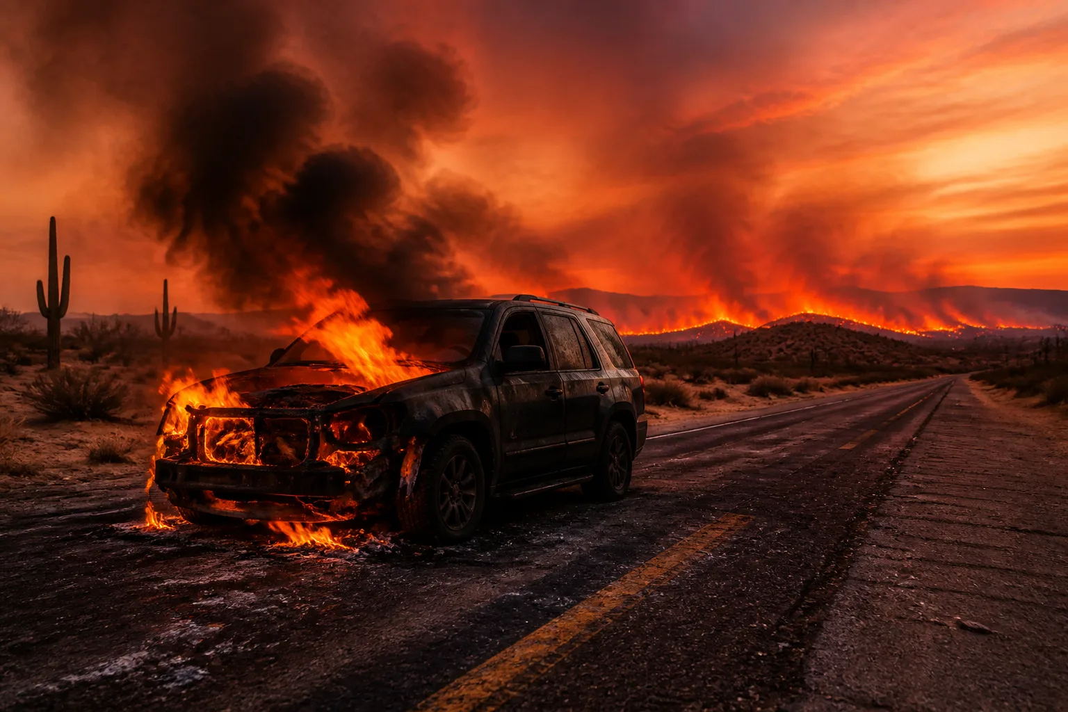 Vehicle Fire on I-15 in Fallbrook Sparks 10-Acre Wildfire and Temporary Evacuations
