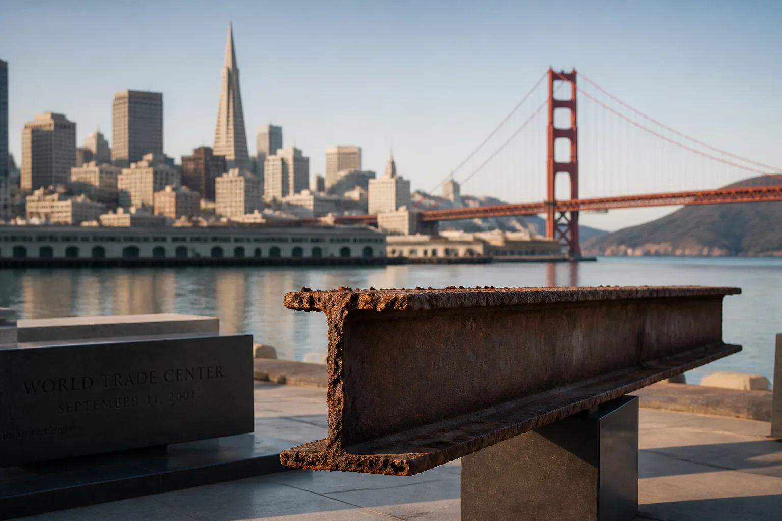 San Francisco Celebrates 9/11 25th Anniversary with World Trade Center Steel Beam
