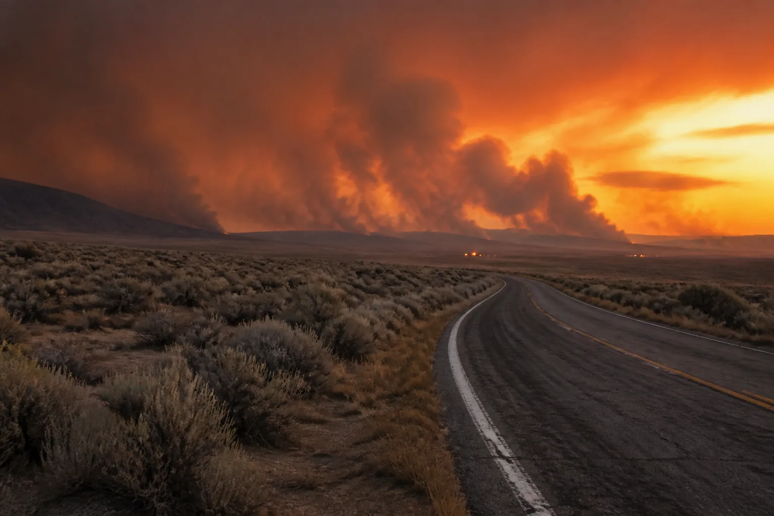 Bug Fire Rises Near Cold Springs, Nevada, Prompting Evacuations and Road Closures