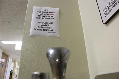 Water fountains on campus will be out of order until they can be tested for lead 11/8.