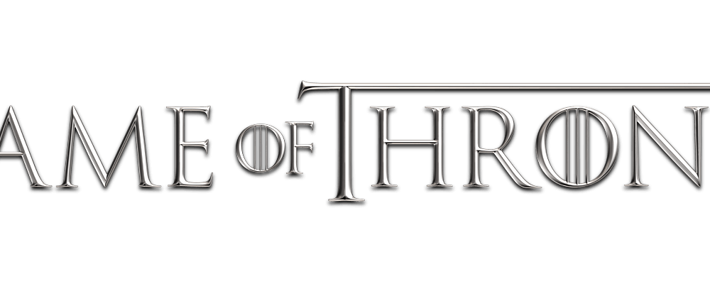 The game of thrones logo in silver