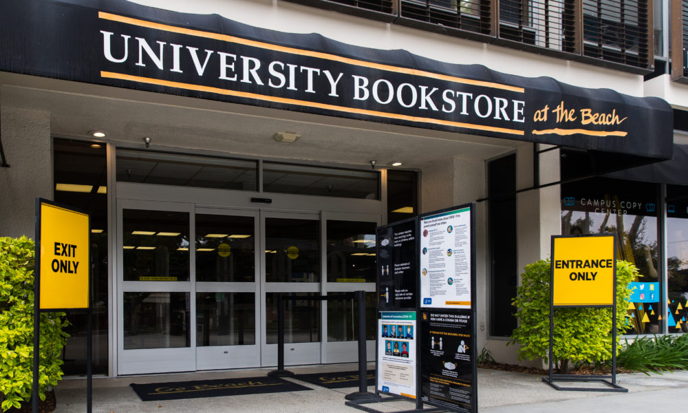 The front of the bookstore