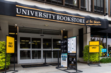The front of the bookstore