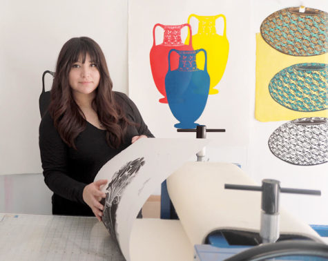 Stephanie Mercado is a multidisciplinary artist who graduated from Long Beach State in 2007. Her work has been featured in exhibitions across the United States and Spain.