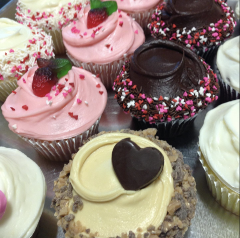 Some of Frosted Cupcakery's Valentine's Day special cupcakes.