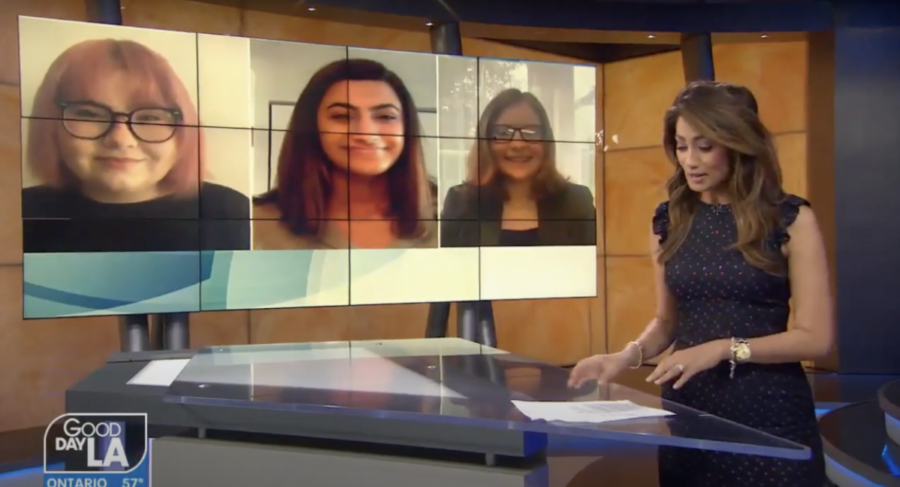49er EIC Featured on Good Day LA for Student Press Freedom Day