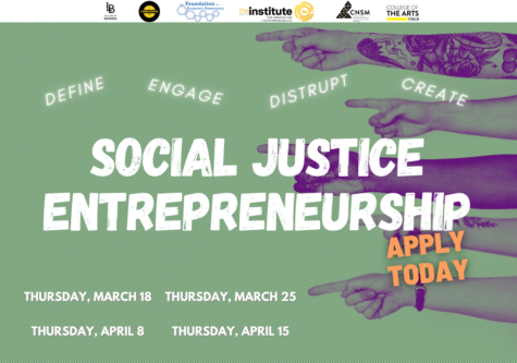 Promotional Banner for the Social Justice Entrepreneurship.