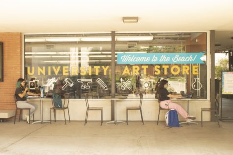The University Art Store located on upper campus is open