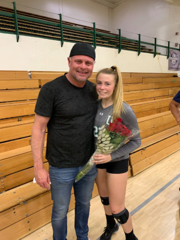 Featured: Jason Giambi on the left and Jenna Giambi  oh the right after her senior night game at Upland high school