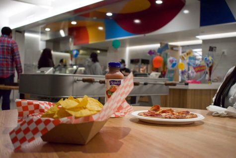 Nachos and freshly-baked pizza are available at the CHillside Café.
