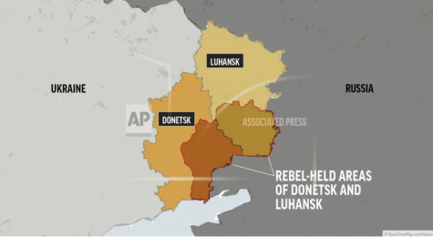The geography of Ukraine and Russia. Credit: Associated Press