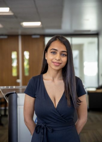 Mitali Jain, who served as Chair on the University Student Union (USU) Board of Trustees, was elected Vice President of Finance.