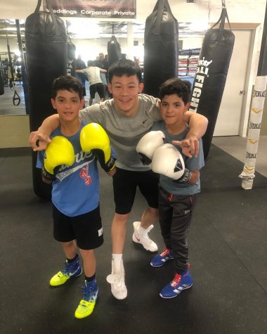 On the left is Noah Valenzuela next to undefeated pro prospect Brandun Lee and Ben Valenzuela on the right