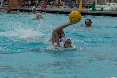 09/10/2022 - LONG BEACH, CALIF: The CSULB MWPOLO Team play a physical yet fun exhibition contest at the Ken Lindgren Aquatics Center.