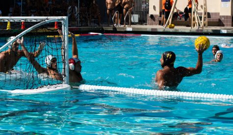 10/1/22: Claremont, CA- LBSU sophomore attacker Abdelrahman Soliman takes aim at the goal before scoring against Concordia in the Gary Troyer Tournament on Saturday.