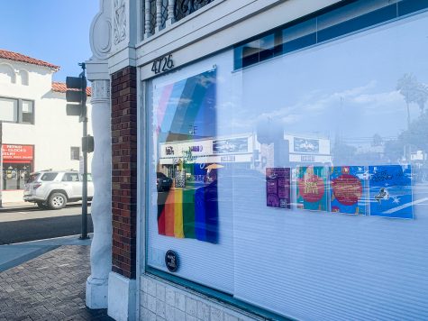 Businesses often hang inclusivity flags visibly to ally with the LGBTQ+ community of Long Beach.