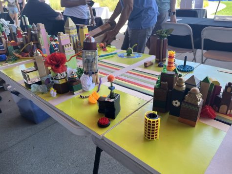 Children created their own block in the city of Long Beach using materials that were provided and were encouraged to be as creative as possible.