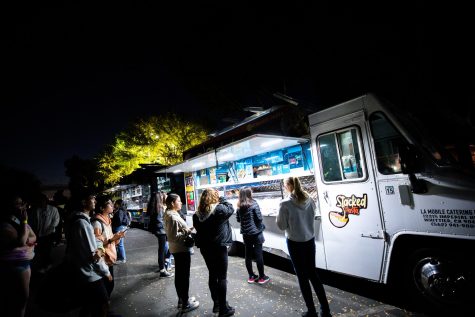Long Beach, CA- Food trucks gathered at the CSULB parking lots E1 and G3.