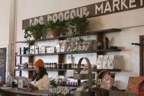 The Hangout has its own market where suppliers like Stephanie sell their homegrown and handmade teas