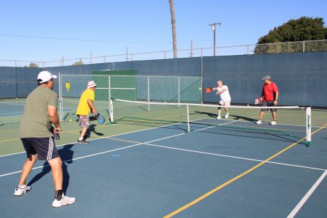 “Stay out the kitchen” means you cannot stand in it or make contact with the kitchen line while volleying the ball.