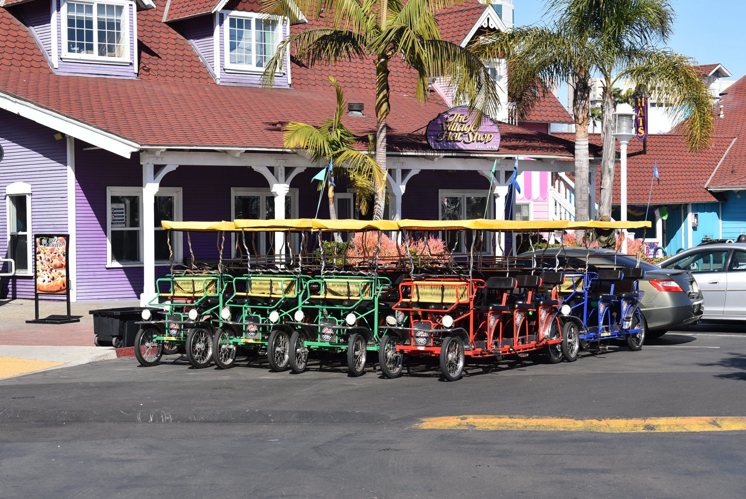 Wheel Fun Rentals gives locals and tourists the opportunity to ride in quadricycles around the area.
