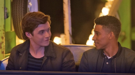 Nick Robinson (left) plays the role of Simon Spier, and Keiynan Lonsdale (right) plays Bram Greenfeld, Spier's love interest in the film.