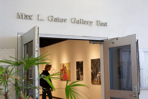 The art galleries on campus are located across the grass from the liberal arts buildings, between Fine Arts 2 and 3.