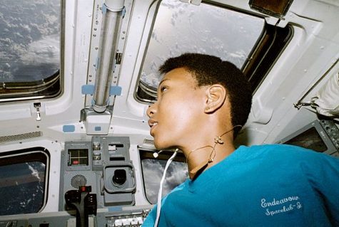 11/24/1998- Mission Specialist Mae Jemison at aft flight deck ports (001-003) on Space Shuttle mission STS-47 in 1992. She was the first woman of color in space. (photo taken in 1992)