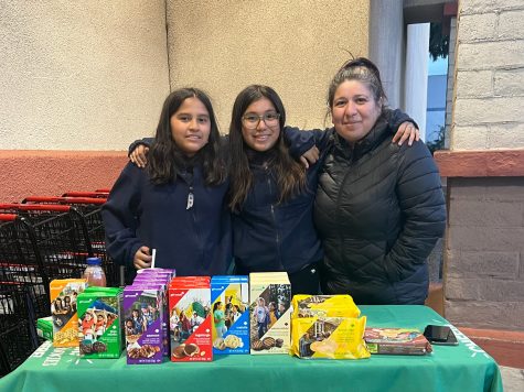 From left to right: Leilani Aguilar, Arie Cossio and Monica Cossio. Part of troop 2193 in Lakewood, CA their goal is to raise $650.