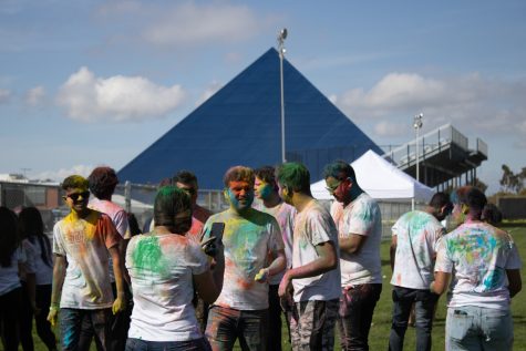 The festival was held at the rugby field with a great view of our Pyramid.