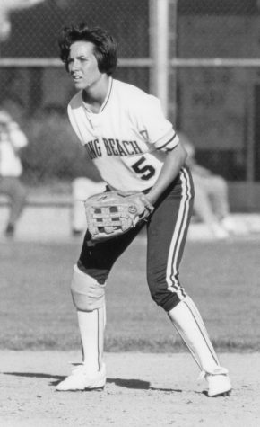 Kim Sowder in action for LBSU in 1992.