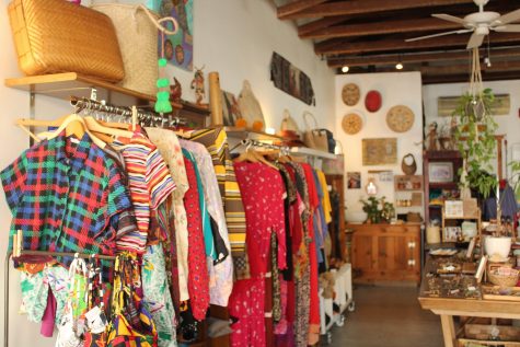 03/11/2023 - Inside Native Sol, one of two shops owned by Ward. Native Sol carries primarily handmade clothing and jewelry. Sometimes the store will also feature the work of other small Black creators who don't have a shop of their own.
