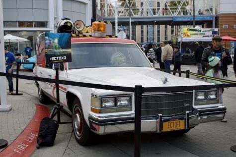 The family friendly event featured nostalgic vehicles featuring this “Ghostbusters” inspired car amongst others.