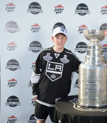 Justin Ganz with the Stanley Cup in 2014 after the Kings won the Cup the pervious season. September 14, 2014