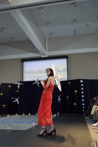 Student designer, Richthida Bovannak created this piece to embrace her Cambodian culture.