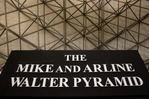 Long Beach State's pyramid was named Walter Pyramid on March 5, 2005 thanks to the donations made by Mike and Arline Walter. Mike Walter was dean of business administration at CSULB from 1983-1993 according to Long Beach State Athletics website.