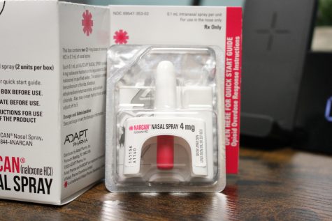 09/19/23 LONG BEACH, CALIF: Each narcan nasal spray dose carried four milligrams of the overdose reversal drug. Some overdoses require more than one dose of narcan.