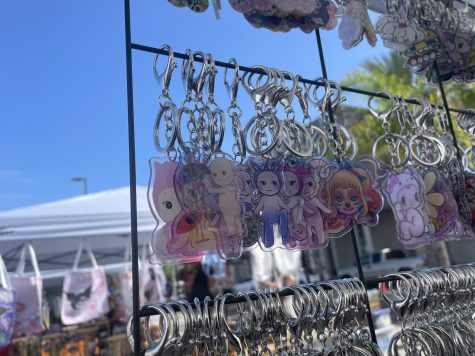 Sonny Angel themed keychains were also a hit among shoppers even though they weren't official merchandise.