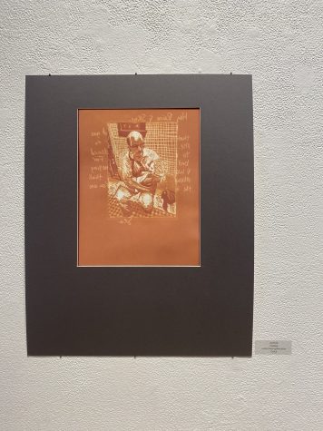 This is a lumen silver gelatin print. This technique uses darkroom paper in an unconventional way, using the light of the sun rather than the artificial light of a darkroom enlarger. The effect is an orange or purple tint. Photo credit: El Nicklin