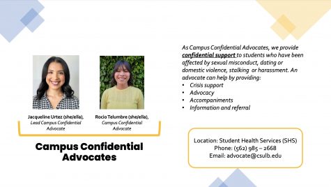 Campus Confidential Advocates are where students can go to for confidential support.