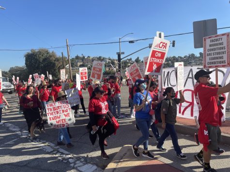 12/06/2023 Los Angeles, Ca CFA’s strike is unlike many other labor strikes as it is not an indefinite strike rather a rolling strike meaning striking on specific days on specific campuses
