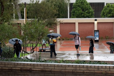 The storm that hit CSULB on Thursday, Feb. 1, is the first of two that is expected to come through according to the Long Beach forecast. The second storm is expected to begin as early as Saturday afternoon and last through Tuesday.