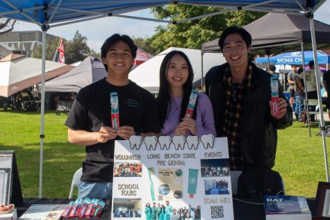 Besides social events and volunteer work, the Long Beach State Pre-Dental Society also hosts school tours. “These tours are really important when it comes to applying to dental school so that students know which schools are a good fit for them,” said Dinh (middle).