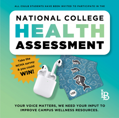 A screenshot of a National College Health Assessment flyer from CSULB's Student Health Services webpage.