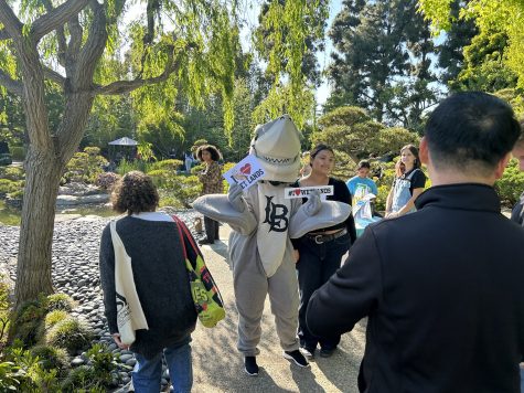 Elbee the Shark came out to support the Long Beach Community at the Green Generation Showcase event.