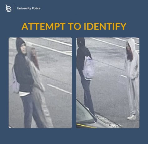 04/26/2025 - LONG BEACH, Calif.: A male and a female suspect were catpured on security cameras  in the G8 Parking Lot. CSULB Police Department issued in a statement not to approach them if seen.