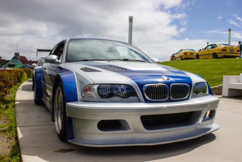 The M3 GTR is a lot wider and beefer than the regular M3. The GTR version is widened from what looked like almost 6 inches, and don't forget to mention the large wing on the back. This version of the M3 is the most track-focused of the E46 generation.